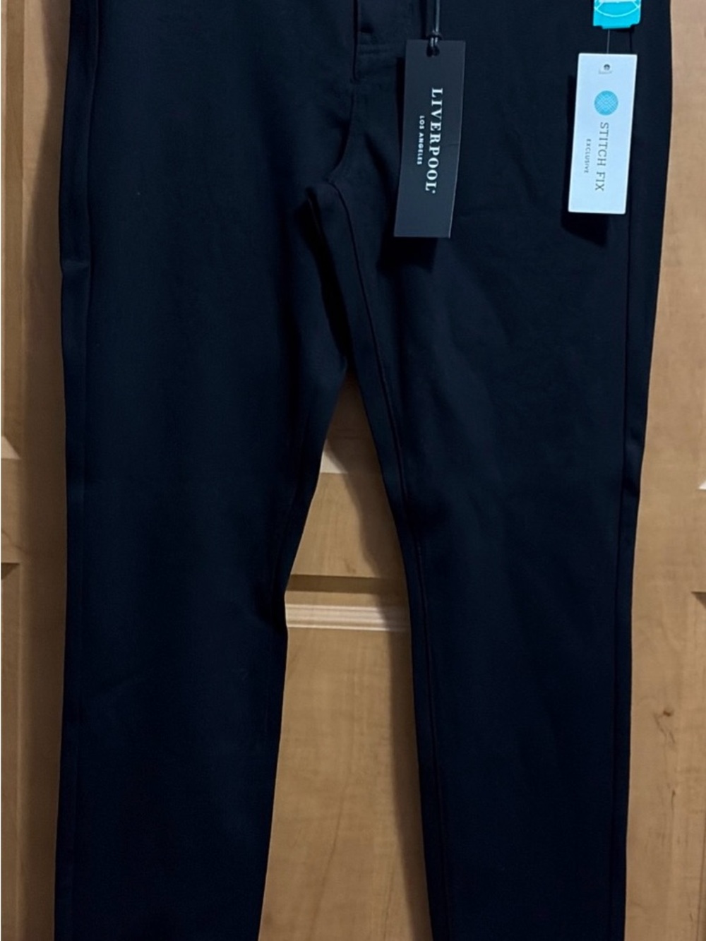 Liverpool Black Womens Stretch Madonna Skinny Pants